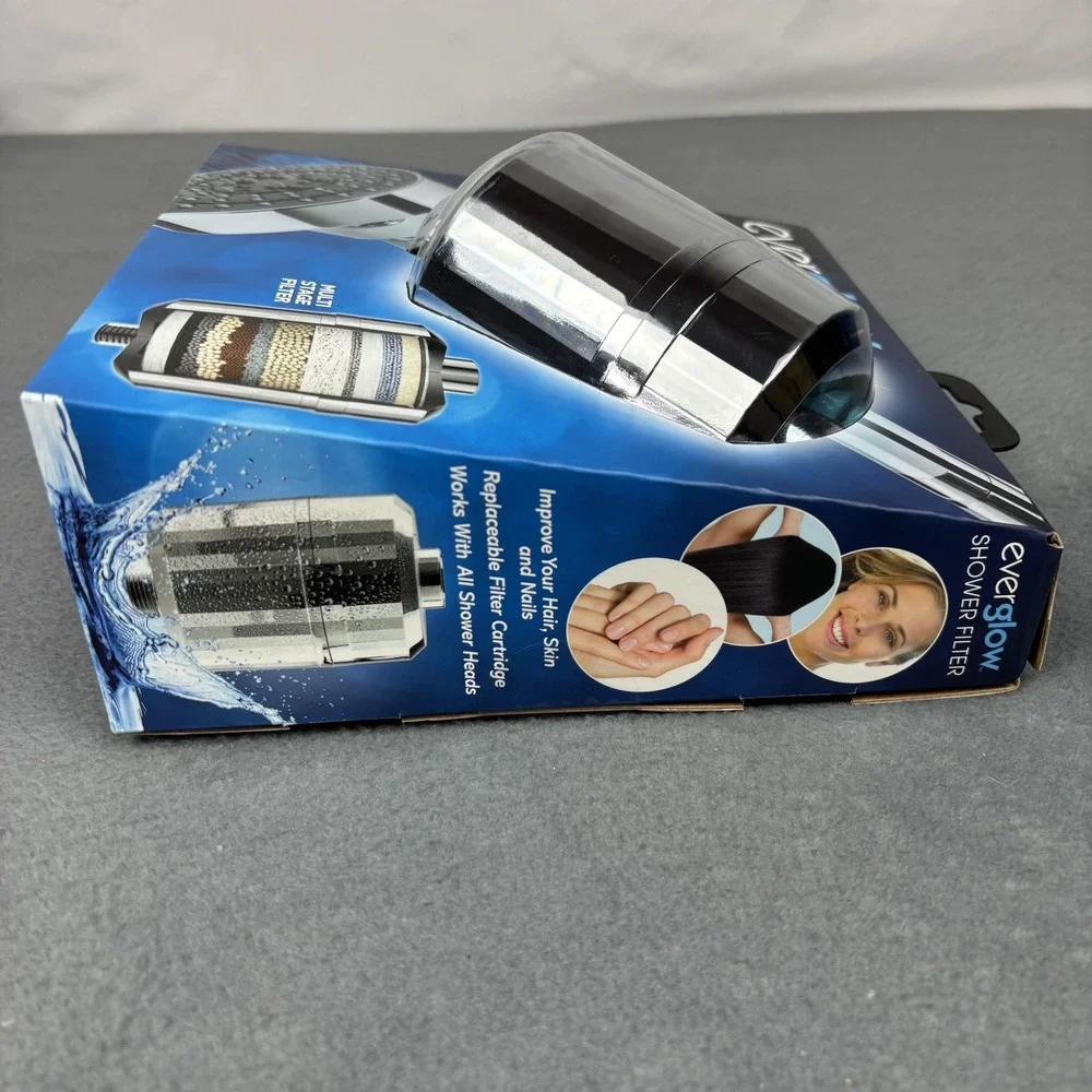 everglow Shower Filter Vitamin C Multi-Stage Reduces Chlorine Universal Fit